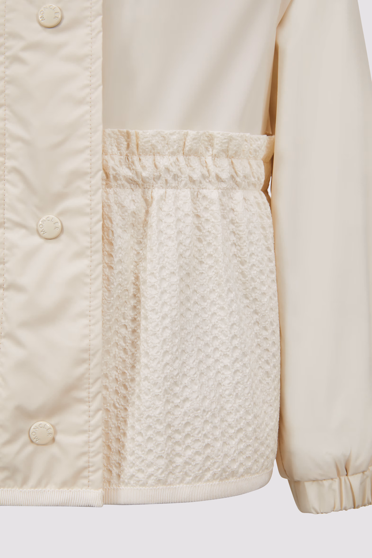 Odete Hooded Jacket Girl White Moncler 5